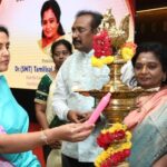 Brindha Sivakumar Instagram - At the inauguration of free Digital Mammography for Women ,under low income group and free treatment for breast cancer if detected ,by the Aathma foundation held At GRT GRAND on 6.11.22 inaugurated by Respected @tamilisaisoundararajan Mam . It is very important for woman after 40 age group to have yearly check of mammography to detect if any cancer cells in early stage and digital method is very effective . We pray that all of us live a happy and healthy life 😊✨🙏🏼!! Thanks to @shinysurendran for making me a part of this noble event. Hearty wishes to Dr Suresh ,Amma hospital Chennai for helping the needy senior citizens with free medicines, free dialysis ,free mammography and treatment for the same !God Bless🙏🏼✨!! Hope many of us could contribute to this noble Aathma foundation.
