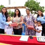 Brindha Sivakumar Instagram - Happy to Flagoff kid’s dance Marathon-“Happy feet “by @merrygo_around with @dr_saranya_jaikumar at Besant Nagar this morning at 6.30 Am Kalpa and Sunitha founders of merry go around ,do very interesting kids programs ! Pls check out for interesting children activity !😊✨
