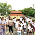 Brindha Sivakumar Instagram - Happy to Flagoff kid’s dance Marathon-“Happy feet “by @merrygo_around with @dr_saranya_jaikumar at Besant Nagar this morning at 6.30 Am Kalpa and Sunitha founders of merry go around ,do very interesting kids programs ! Pls check out for interesting children activity !😊✨