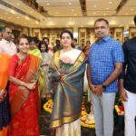 Brindha Sivakumar Instagram - Was very happy to inaugurate gold section in Sneham Jewellery in Pongalur -Thirupur today !✨. Saree: @anyaonline.in Blouse Tailored: @merasalofficial