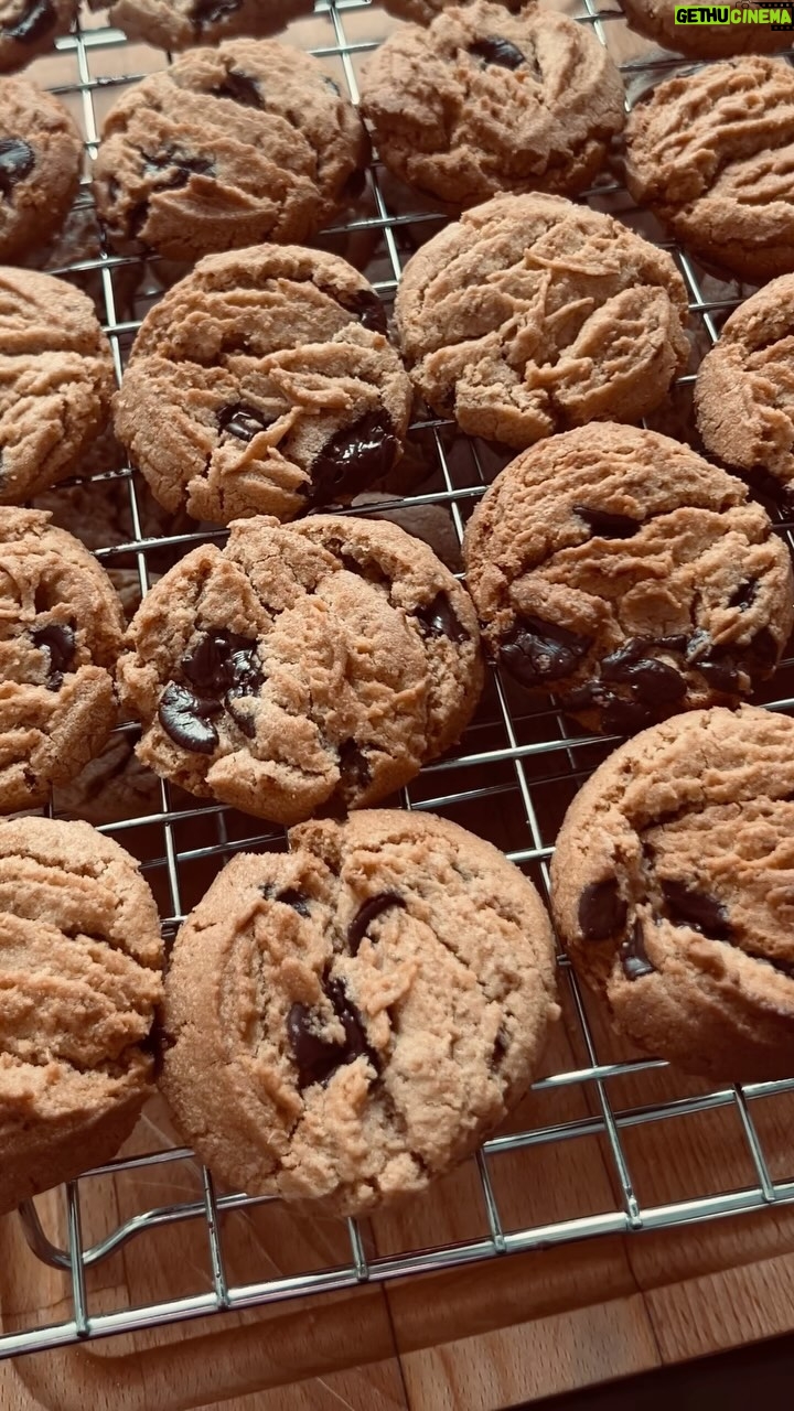 Briony May Williams Instagram - Now these cookies are something else!!! Peanut Butter, Chocolate and Fennel…yes fennel! I came up with the combo when prepping for the Bake Off recipes and trust me when I say they are next level delicious 🤤 I made over 100 of these for people to taste this weekend at the @royalbathandwest Food and Drink Festival and they went down an absolute treat!!! You can swap out the peanut butter for biscoff spread (or do half and half!) and leave the fennel out if you want (but they taste amazing with it!). Enjoy!!! ❤️ Peanut Butter, Chocolate Chip and Fennel Cookies Ingredients 125g unsalted butter, softened 250g chunky peanut butter/biscoff spread 125g golden caster sugar 175g light soft brown sugar 1 large egg 300g self raising flour 1 tsp salt 1-2 tsp crushed fennel seeds 250g dark chocolate chips Method 1. Oven on to 180°C. Line 2 baking trays with parchment. 2. Butter, peanut butter and sugars in stand mixer with paddle attachment. Beat until well combined. 3. Egg and milk in a mug and beat with a fork until combined. Tip into butter mixture and beat till combined. 4. Flour, bicarb, baking powder, salt and crushed fennel seeds in a bowl. Whisk to combine. 5. Tip flour mixture into butter mixture and gently mix until combined. Add choc chips and mix until just combined. 6. Break off a brussel sprout size piece of cookie dough and roll into a ball. Place on parchment and press down to flatten. 7. Bake for 8-10 minutes until they are just hardening. Put on cooling rack. The dough will last in the fridge for a week and the freezer for 2 months. #cookies #peanutbutter #peanutbuttercookies #chocchip #chocolate #chocolatechipcookies #fennel #bestcookiesever #recipe #delicious #tasty #baking #baker #homebaking #homebaker