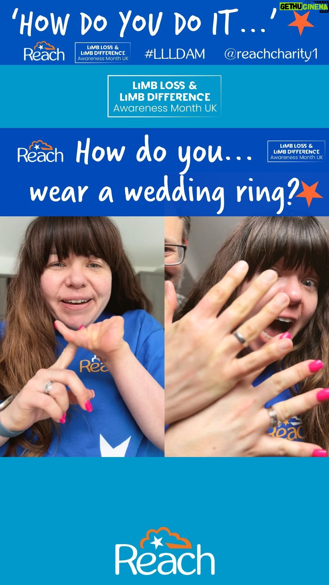 Briony May Williams Instagram - HOW DO YOU… WEAR A WEDDING RING WITH AN UPPER LIMB DIFFERENCE? 💍 💙 Our wonderful Reach Ambassador, TV presenter and chef @brionymaybakes, how she wears a wedding ring with an upper limb difference. How do you do it? We’d love to see! We’re all unique and find our own ways of doing things! 👇 MORE INFO: During Limb Loss & Limb Difference Awareness Month, we will be sharing one video daily. These videos highlight how individuals from the limb difference community tackle physical tasks or handle social situations. HOW TO GET INVOLVED 💙 Film a video in response to the question ‘how do you do it,’ then upload it to your Instagram account as a post or story, and tag us @reachcharity1. By doing this, you consent to us including your video in our ‘resource library’ to demonstrate the various ways we all approach tasks/situations. ————- Check out our limb loss & limb difference partners: @limbpower @douglasbaderfoundation @blesma @limblessassociation @steelbonesuk @fyf_charity #limblosslimbdifference #limbdifferenceawarenessmonth #llldam #limbdifferenceawareness