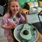 Briony May Williams Instagram - Nora: Mummy, can we bake a chocolate avocado cake in the shape of an avocado with avocado cake pops please? Me: Ummmm….sure! 🤣 #ilikeachallenge #mummydaughtertime