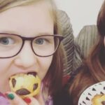 Briony May Williams Instagram - Nora and I have made up our own version of mince pies…take out the mincemeat and add brownie batter 😍 They are DELICIOUS!!! Nora is very pleased ❤️ #christmas #baking #mumdaughter #mincepies #brownies