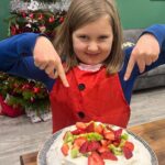 Briony May Williams Instagram - #Ad We blooming LOVE Bluey in our house so we’ve whipped up a for real life ‘Bluey-tastic Pavlova’ to celebrate the festivities 💙 Unfortunately, Daddy didn’t quite understand what goes in a yummy pavlova but he tried 🤣 You can catch Bluey, Bingo and the rest of the Heeler family in new series 3 episodes now on CBeebies via iPlayer 💙 If you want to make your own ‘Blueyplova’, check out the recipe below…let’s do this! @officialblueytv *Remember to chop fruit to appropriate size for young children* Bluey-tastic Pavlova Ingredients 6 large eggs 350g golden caster sugar ½ tsp cream of tartar To finish 300ml double cream 1 tsp vanilla extract Strawberries and kiwis, peeled and chopped Method Oven on to 120C fan/140C. Line a baking tray with parchment paper. Separate the egg whites into a bowl then add the cream of tartar. Using an electric whisk, beat the egg whites until foamy and doubled in size. Add the sugar a tablespoon at a time, whisking well between each spoonful. Once all the sugar is incorporated, whisk until thick, glossy and you can tip the bowl upside down over your head without it falling out. Tip the Bluey-tastic meringue onto the prepared tray and spread into a circle (roughly 10 inches) then use the back of a tablespoon to drag the meringue up from the base to create a vertical ribbed pattern. Bake for 20 minutes then turn the oven down to 80C fan/100C and bake for a further 60 minutes. Once baked, turn off the oven and prop open the door with a wooden spoon then leave to cool in there for a few hours or overnight. Whisk the double cream and vanilla extract until stiff peaks. Spread over the top of the pavlova and sprinkle on the fruit. Enjoy!