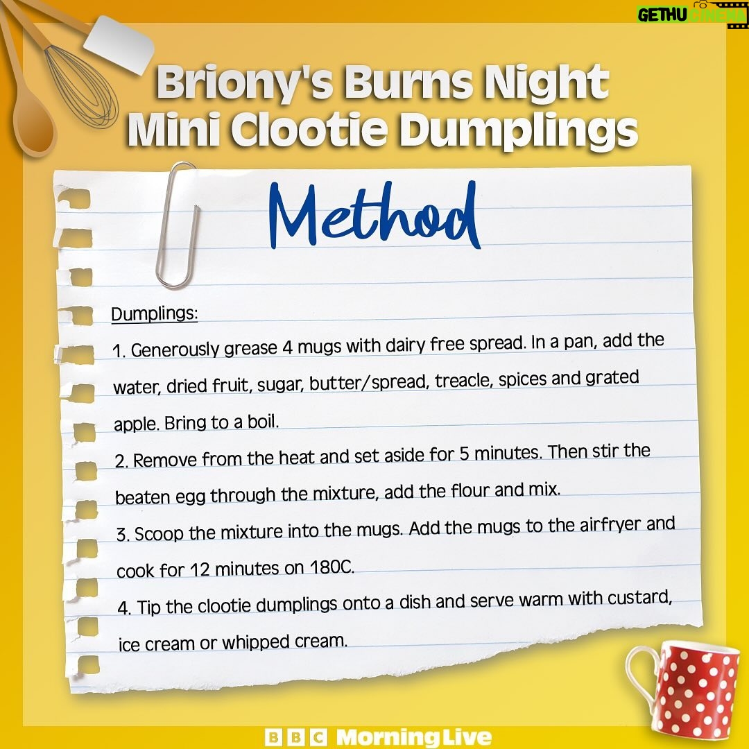 Briony May Williams Instagram - 🏴A Burns Night special recipe from Briony. These mini clootie dumplings and homemade custard cost just 69p per portion. 👩🍳Give it a try! ————————————————————— #BurnsNight #Scottish #BurnsNightrecipe #Food #Dessert #Winterwarmer
