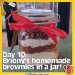 Briony May Williams Instagram - Day 10 of our advice calendar - here’s Briony’s brownies in a jar. The perfect idea for a quick to make, thoughtful and tasty Christmas present!