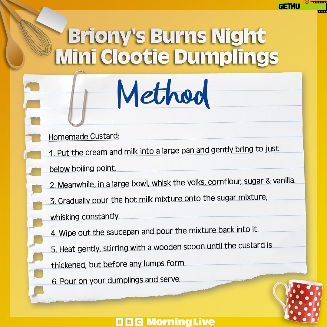 Briony May Williams Instagram - 🏴A Burns Night special recipe from Briony. These mini clootie dumplings and homemade custard cost just 69p per portion. 👩🍳Give it a try! ————————————————————— #BurnsNight #Scottish #BurnsNightrecipe #Food #Dessert #Winterwarmer