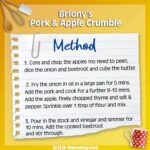 Briony May Williams Instagram - Queen of the kitchen @brionymaybakes was back this morning, with this epic pork and apple crumble 🍎 Fit for a king! Swipe left to view the recipe 👈