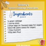 Briony May Williams Instagram – ⏪️ Swipe to see Briony’s recipe for cabbage pancakes 🥬 🥞 Watch today’s show on BBC iPlayer to find out her cabbage steak and cake recipes! Give them a go!