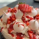Briony May Williams Instagram - My #SeasontoTaste Series is back with some summer bangers starting tomorrow with this glorious No Bake Eton Mess Strawberry Cheesecake 🍓