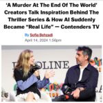 Brit Marling Instagram – Darby in coffee foam…. just missing the coke 

@amurderattheend @deadline @fxnetworks