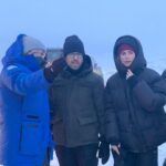 Brit Marling Instagram – A gathering of photos of some of the remarkable crew that made A MURDER possible… 

1. Leifur Dagfinnsson of @truenorth_nordic – our incredible Icelandic producer. We got on these snow mobiles and went 20 min across a frozen lake to set. 
2. @charlottebruuschristensen @adigerlando and I sorting out where to place the VFX portion of the hotel in Deplar Valley
3. @alexhgayner, Jason, Charlotte and Zal scouting near Ray’s Tavern for a location within walking distance to shoot Darby and Bill’s wake-up in the El Camino so we could make the day
4. JB Rogers — our AD who literally held the set together with his acumen and his dark humor. the only man who can make me laugh when we have one hour left to shoot and must light a wall on fire with SFX team. 
5. From the incredible camera department — Gavin, Mickey, Tamara (script sup), Austin, Charlotte, Andy, Kathryn (assoc producer), and Adam — we are 2 tequilas in and have been dancing for an hour post wrap ;)
6. Josh and Daniel — working double time because when I was directing there was never proper time to do Hair and MU to play Lee 
7. @graymeganbowman and I on the hottest day of the summer in a parking lot we transformed into Six Flags with VFX 
8. The gang at our Utah spot River Rock Inn with owners Tracy and Greg who made us a breakfast of champions every morning to face a 12 hour day 
9. @dbholland (co-producer), Kathryn Moïse and I try to increase blood flow in the trailer after 16 hours on our feet
10. The entire editorial team — wild talents all of them — Blair, Blake, Rachel, Tavis, Chris, Kathryn, Lana, Mike, Cassandra, Will, Derek, Josh, Kara — and maestro Dylan Tichenor beside Zal and me. 

these are just some (by no means all) of the artists and master craftspeople who worked tirelessly behind the scenes to achieve a very ambitious story…