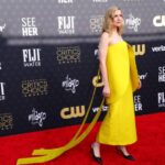 Brit Marling Instagram - @criticschoice in @prada celebrating @amurderattheend and all the great stories from @fxnetworks this year with Z // stylist: @graymeganbowman hair: @laini_reeves @burgeon.hair makeup: @fionastiles color: @anivalm // 💛 @narrativepr