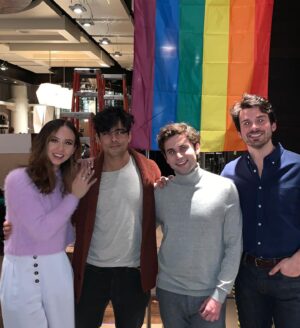 Britt Baron Instagram - I loved this project so deeply. Celebrating the one year anniversary of The Thing About Harry! 
.
@jake.borelli is going live (with surprise guests 😏😘) tonight at 6pm PST and raising money for @lalgbtcenter join us and celebrate lurvvvvv!!❤️💙💜💛💚🧡