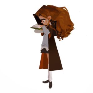 Brittany Myers Instagram - Hermione doodle 📚📖📚📖📚