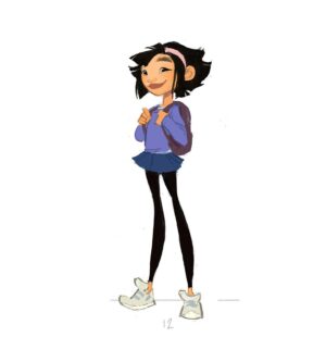 Brittany Myers Instagram - Initial designs for Fei Fei at different ages! 💜🥮 
#overthemoon #overthemoonnetflix #feifei