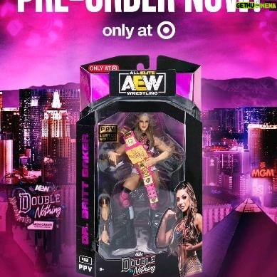 Brittany Baker Instagram - UPDATE: SOLD OUT! Kicking off with our first presale! Target Exclusive PPV series Double or Nothing Britt Baker is now available for presale at our link in bio. Stay tuned for the next presale at 11 AM PT. #AEWDoubleorNothing #AEWByJazwares #AEW #Jazwares
