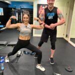 Brittany Baker Instagram - Had a great @ddpyoga & chest & bicep @powercuffs workout with @realbrittbaker 💥 on Friday, repeat #DDPY then legs & shoulders with #PowerCuffs! Britt is on the road to recovery! She’s gonna be B-A Double-D, BADD to the BONE when she gets back to @aew! Look for our workouts on our DDPYogaNow app 💎 DDP
