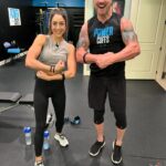 Brittany Baker Instagram – Had a great @ddpyoga & chest & bicep @powercuffs workout with @realbrittbaker ๐ฅ on Friday, repeat #DDPY then legs & shoulders with #PowerCuffs!
Britt is on the road to recovery! Sheโs gonna be B-A Double-D, BADD to the BONE when she gets back to @aew!
Look for our workouts on our DDPYogaNow app ๐ DDP