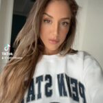 Brittany Baker Instagram - Penn State alum FOMO during every white out game ☹️💙 #pennstate #collegefootball #football #happyvalley #weare #gameday #whiteout #psu