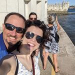 Brittany Raymond Instagram - With the sun in our eyes and very little sleep we took the streets of Lisbon today with little to no recollection of how to take a proper selfie. You'll notice we got it right eventually. It only took 23 tries.