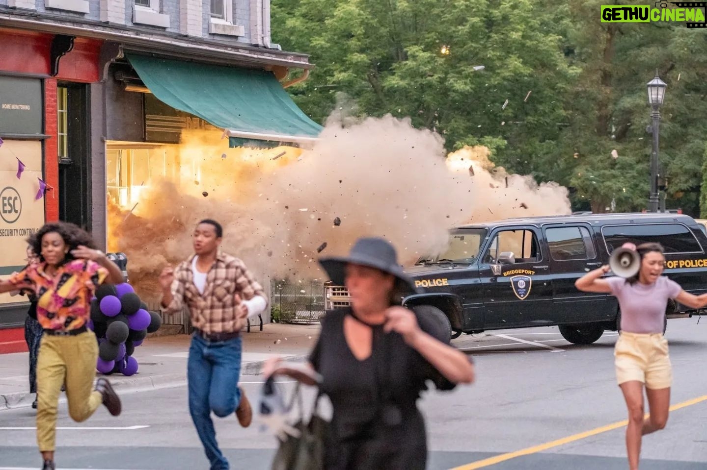 Brittany Raymond Instagram - This episode was a blast (no pun intended) If you didn't get a chance to watch me, as Lola Burton in the latest episode of @TheHardyBoysTV on @YTVOfficial you can catch it on StackTV in Canada and Hulu in the US. Many more episodes to come Mondays at 8pm on YTV 🕺