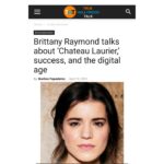 Brittany Raymond Instagram - Talking all things Chateau Laurier, acting nominations 🙊 and advice for young actors with @thepowerjournalist on @truehollywoodtalk Link in bio for full article! If you haven't already watch Chateau Laurier on @primevideo or @appletv Photo by @paulsmithphotography