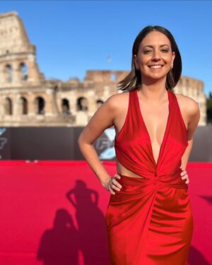 Brooke Boney Instagram - one year since I went to Rome for a week to eat pasta, wear dresses and interview Vin Diesel 🇮🇹
