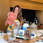 Brooke Burke Instagram – Flat Belly Summer #Smoothie #recipe longevity superfood blend, collagen, coconut protein, 2 tablespoons of whole culture yogurt, 1/2 frozen pear, @nakeebutter, cinnamon, ice, blend 💥 top off with shredded coconut and sugar-free organic granola if you dare summer is coming 👙‼️ #probiotics #Antioxidant #superfood #snack #healthybreakfast #intermittentfasting @brookeburkebody