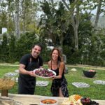 Brooke Burke Instagram – Dining with all our senses. 🍃 thank you @chefshanef @longevitybrookeburkebody @dangercoffeeofficial @re-grocery @caliwater a Day of WELLness #malibu @yogando.style