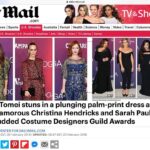 Brooke Lewis Bellas Instagram – DAILY MAIL TV & SHOWBIZ “WEARING NOT-SO-BASIC BLACK ATTIRE WERE CDGA CAREER ACHIEVEMENT AWARD RECIPIENT RUTH E. CARTER, ACTRESS JUNE DIANE RAPHAEL, AND ACTRESS BROOKE LEWIS”
Thank you @dailymail #dailymail #dailymailuk for the #honor of gracing your pages with #women I have #admired for so long in #tv & #film and #fashion ❤️ Each is a talented #inspiration to me! #womeninfilm I am so #grateful that you have acknowledged that a black #gown can be #stylish & not basic. I fell so in #love with my gown #designer @chiarabonilapetiterobe #heels @louboutinworld #jewelry #earrings @lulufrost Right #ring @swarovski ❤️ #beautiful #glam #mua #hairstyle @allisonnoellemakeup as we cannot live without our #hairspray @love_amika #celebrity #lashes ambassador @shereecosmetics @katzpublicrelations ❤️ #hollywood #actress #grateful