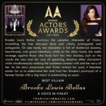 Brooke Lewis Bellas Instagram – ACTORS AWARDS 2023 HONORS BROOKE LEWIS BELLAS WITH THE ‘BEST VILLAIN’ AWARD & A GENEROUS JURY QUOTE
I am truly humbled to have been honored with the Actors Awards 2023 @actorsawards #actorsawards ‘Best Villain’ Award #award #bestvillain #villain #juryprize 🏆, but I am even more grateful for the career support & encouragement the Actors Awards’ Board #jury has given to me over many years🙏🎭 They have gone above & beyond again by bringing me back with a nomination & gifting me this incredibly generous banner & quote🙏💜 I cried the other day when I received this, as it was unexpected & personalized but, more importantly, the depth of this quote & #review of my #acting performance & work is all a true #actor could wish for & work for🙏🎭💜🙌 I love the awards & #trophies so much, but in a current world where #art has often become overshadowed by “likes”… “ratings”… “rankings”… “social media videos”… etc., it means so much to me to receive complimentary validation for my acting craft & work I love so very much🙏🎭 I know many of my peers feel the same & I hope to inspire other #artists to follow your hearts & commit to quality work the best you can🙌 With so many challenges in the world today & facing my own debilitating #health challenges the past year plus again, which have not allowed me to act & do what I love💜🎭, these reminder nuggets that show me that I have done some good work in my career, mean the world to me & my creative soul🙏💜🎭🙌 This inspires me more to do what I love & never stop when I get back to my life & career🙏 I wish for you to do the same🙌💜 #brookelewisbellas #phillychickpictures #actress #producer #hollywood #quotes #femmefatale #actors #actorslife #actorsworld #actorslove #actorsgratitude