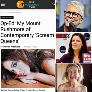 Brooke Lewis Bellas Instagram - TRUE HOLLYWOOD TALK- MOUNT RUSHMORE OF CONTEMPORARY ‘SCREAM QUEENS’
As #february & #womeninhorrormonth #wihm comes to a close, I am incredibly humbled & honored to share this unbelievable, generous & extraordinary #honor that was bestowed upon us from @truehollywoodtalk #journalist @thepowerjournalist #powerjournalist #truehollywoodtalk “My Mount Rushmore of Contemporary ‘Scream Queens’” 2023🙏❤️📰 When True Hollywood Talk & Markos requested a quote about being a #screamqueen 💔 in #hollywood I never, in my wildest dreams, imagined I would be included in a #mountrushmore of #screamqueens #media article alongside some of the most #iconic ⭐️, talented, & beautiful mainstream #actresses & true #icons who I have admired & whose #acting talents & careers have all inspired me along the way #jamieleecurtis #nevecampbell & #linshaye 🙌🎭 This released for #womeninhorror & I am still in extreme gratitude that is filling my heart❤️ In sharing my truth, you know that the past few years have been very challenging for me with my health & career, as it has been for many💔 I have chosen to #soulsearch to make sense of a lot of things🙌 I am working deeply on trust & trusting the Universe that everything will be okay in time🙏 I have questioned my abilities & relevancy as an actress in this industry so many times since quarantine & working completely remotely & I have experienced the extreme #entertainment transitions, as both an actress & #producer which have caused me to question every career choice I make for my future🙏 Even giving 110% never feels like enough these days & I question if I should retire my #creative career & leave it to the young #socialmedia #stars ⭐️ to entertain us. I ask #higherpower for signs #andjustlikethat a gift such as this is presented to me & I am reminded that no matter how much time passes, I have done something right & meaningful in some way that has left a mark on someone🙏🎭 My heart is filled & I cannot ask for more❤️ Markos, you are a true blessing in my career & I hope you know how much you are helping others every day🙌 I will never forget this gift🎁 I only hope I am, one day, worthy of being placed next to these #horror Queens👑