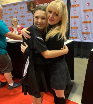 Brooklynn Prince Instagram - Megacon is one of the best days of the year for me and it made it even better to see and spend time with these amazing people! I am so happy I got to see my non-biological brother again and see him in his element. Grateful my super awesome cousin Tyler took me! I am so extremely happy and filled with joy I saw some of my favorite people! 

PLUS I GOT AWESOME RAIDEN THEMED FROM GENSHIN IMPACT SHOES!!! I walked three steps outside in them then got scared and put them back safely in the bag. 🥲