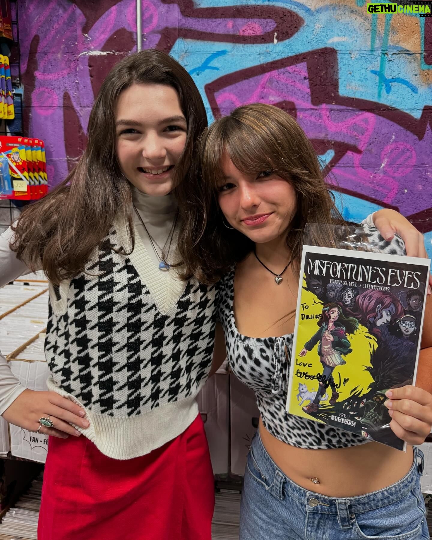 Brooklynn Prince Instagram - Guys! Wow…Misfortunes eyes arc 1 is over and too fast. Viv and Briar, I love you both so much and will carry you throughout my entire life. Every character in this series owns my heart. While this arc is over the story can and hopefully will continue. @aliz.wind.flower and I have so much more love to give this story and I hope you all love it as much as we do. Alicia, it has been an honor to work with you hand in hand on this amazing story. The life you brought to these pages is astounding. 🙏🏽 Thank you to my Mama for spending two and a half years making this with me and being the glue that held this story together. Melody is a great mother because I had one to model her after. Thank you to my family and friends (new and old) for coming out and buying 10,000 Comic books lol 😂. I am sad for this arc to end after so much work and love put into the project, so I am holding out hope to continue my journey with these characters’ further. Much love and appreciation to everyone who supported!! I am overwhelmed with so much gratitude and you all have made my heart so incredibly happy. If you still need a signed copy there’s some available @fffcomics and unsigned always available at the link in my bio. So much love to all! Also a massive thank you to @sumeriancomics for taking a chance on me and making my dreams come true! Bb 🥹💕🍄