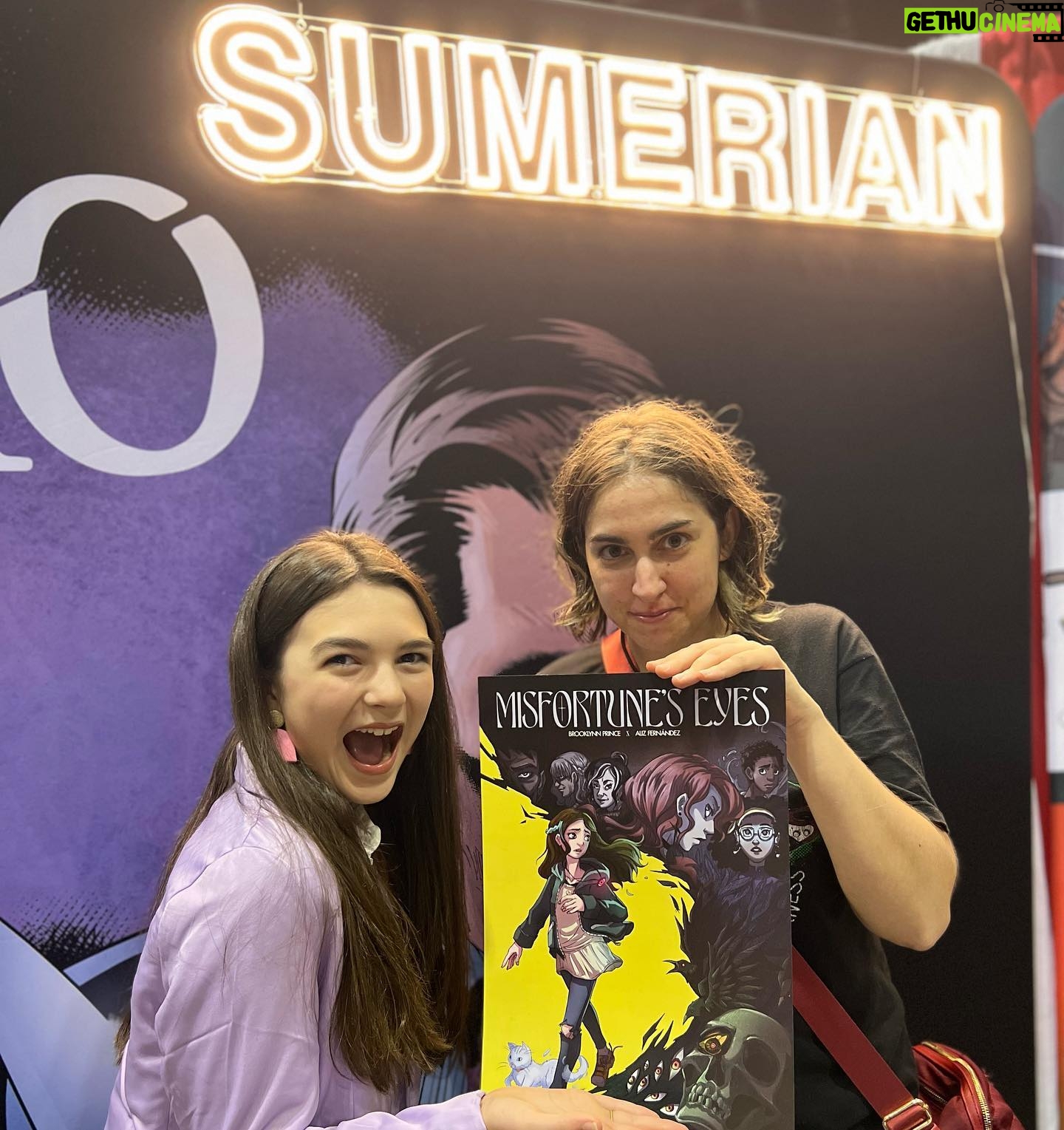 Brooklynn Prince Instagram - We out here!!!!! Megacon 2023! Come out and see me booth 4015 @ 3:00! ☠️👀🖤
