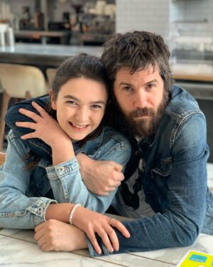 Brooklynn Prince Instagram - Two besties walk into a cafe wearing denim. 
😎🆒💚🙃🫶🏻💥🥸🤓