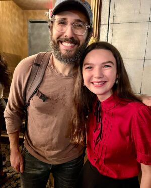 Brooklynn Prince Instagram - Came all the way to NYC to see Sweeney Todd and it was incredible! I still can’t get over the jaw dropping talent of @gatenm123, you are magical, and the kindest human. I also cannot believe I got to meet Josh Groban. He’s been bringing me to tears with his voice since he I was a child and I’m so happy I got to share that with him. Between these two you could say I spent the entire night fangirling! Sweeney Todd was a 10/10! 💈🔪