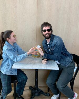 Brooklynn Prince Instagram - Two besties walk into a cafe wearing denim. 
😎🆒💚🙃🫶🏻💥🥸🤓