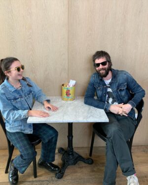 Brooklynn Prince Instagram - Two besties walk into a cafe wearing denim. 
😎🆒💚🙃🫶🏻💥🥸🤓