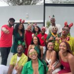 Buntu Petse Instagram - ‘Twas the Szn😍🎄💚❤️🤍 #friendsmas @mbuyik_ ❤️🙏🏾🥹