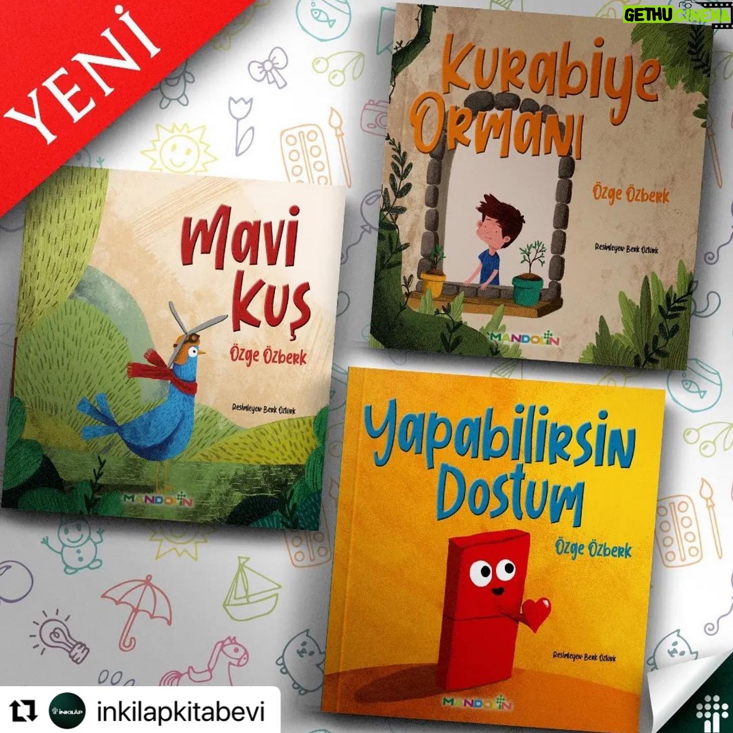 Özge Özberk Instagram - Bizim okul geçen hafta açılmış olsa da, bugün okula başlayan minimini birinci sınıf boncuk kafalara sonsuz başarılar diliyorum 🐣 Yolları uzun ♥️ Onlara bu yolda eşlik edecek olan 4-7 yaş resimli çocuk kitaplarım bu sene @inkilapkitabevi ‘den çıkıp kitapçılarda yerini aldı🐣 Yenileri de yolda 🚀🚀 Uzuuuun ve heyecanlı bir macera beni bekler. Hadi ben yazmaya… 🫶🏻 #MaviKuş💙 #KurabiyeOrmanı🧡 #YapabilirsinDostum❤️ #picturebook #picturebookillustration #çocukkitapları 💟