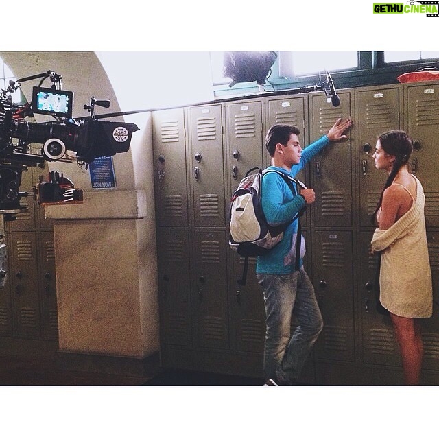 Caitlin Carver - 2.3K Likes - Repost from @jaketaustin- Behind the scenes of @thefostersabcf yesterday! Fun stuff happening for you guys 😋📚✏️