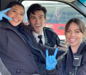 Caitlin Carver Instagram - Been having lots of fun up here;) Tune in tonight for a new episode of Chicago Fire! 9/8c NBC 🚑❤️‍🔥🔥🚒