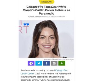 Caitlin Carver Instagram - Been having lots of fun up here;) Tune in tonight for a new episode of Chicago Fire! 9/8c NBC 🚑❤️‍🔥🔥🚒