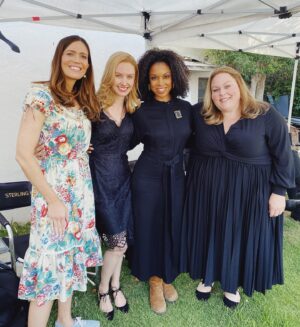 Caitlin Thompson Instagram - That time when Rebecca crashed her own funeral...

So much love for these ladies. #thisisus