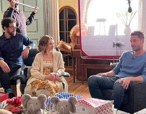 Caitlin Thompson Instagram - Some shots from last night’s 100th episode... #thisisus 
📸 @sara_wehrheim