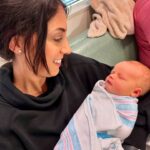 Caitlin Dechelle Instagram - i’m officially an aunt 🩵 • Theo James Dechelle • May 18, 2024• Congratulations to my brother @vincentdechelle & @krjdishm on their beautiful baby boy. He’s the cutest thing in the world.