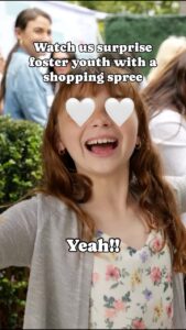 Caitlin McHugh Instagram - Shopping sprees empower youth in foster care to express themselves and find their style ✨🙌 Thanks to the incredible volunteers who took the time to help these youth find their perfect fits 🫶 @civicsoulca @caitlinskybound @johnstamos @leahfredkin #FosterLove #FosterCare #FosterCareAwarenessMonth